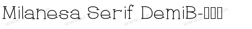 Milanesa Serif DemiB字体转换